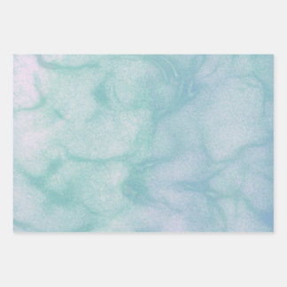 Winter Verjaardag Elegante Pastel Marble Wrapping  Inpakpapier Vel
