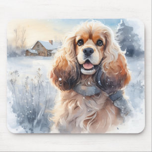 Winter Vibes Cocker - Muismat
