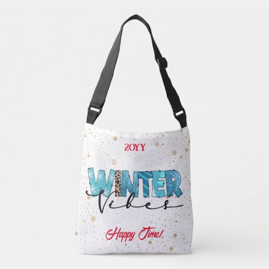 Winter Vibes Customize Crossbody Tas (Voorkant)