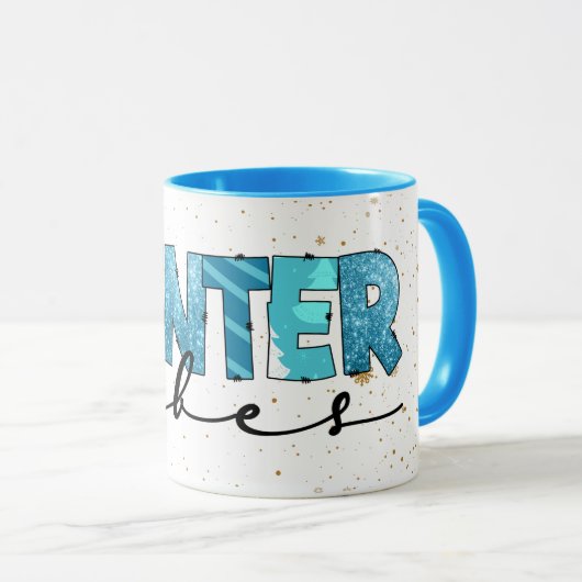 Winter Vibes Customize Mok (Voorkant rechts)