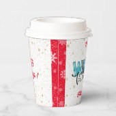 Winter Vibes Customize Papieren Bekers (Rechts)