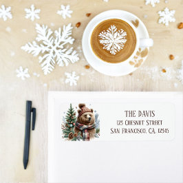 Winter Vibes Grizzly Beer - Retouradres Etiket