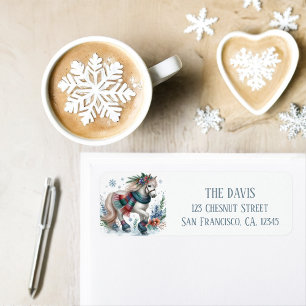 Winter Vibes Paard - Retouradres Etiket