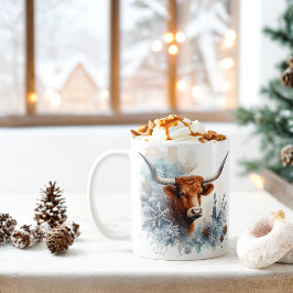 Winter Vibes Texas Longhorn - Koffiemok