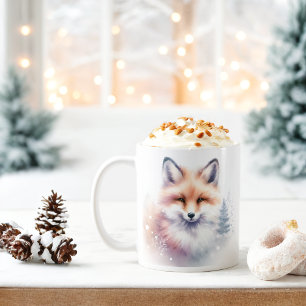 Winter Vibes Waterverf Baby Fox - Koffiemok