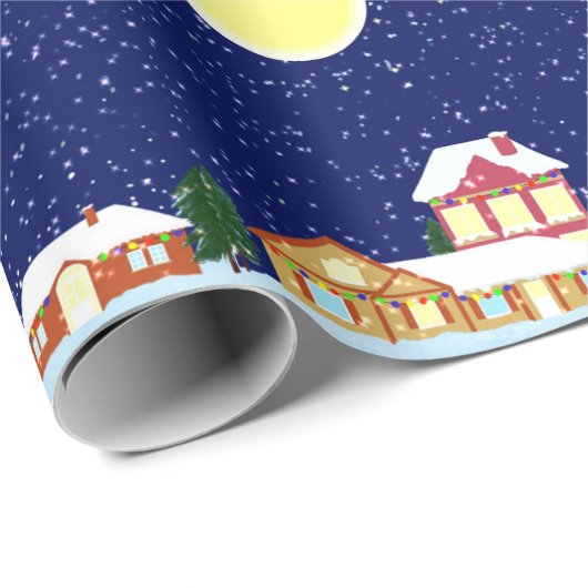 Winter Village Cadeaupapier (Rol Hoek)