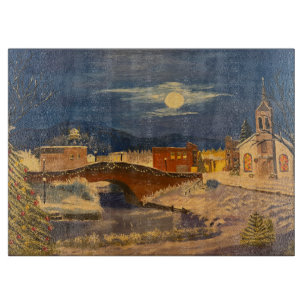 Winter Village, door Gary Poling Snijplank