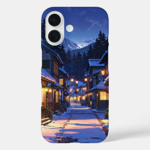 Winter Village Glow iPhone 16 Hoesje