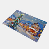 Winter Village Holiday Deurmat (Schuin)