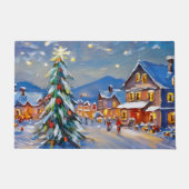 Winter Village Holiday Deurmat (Voorkant)