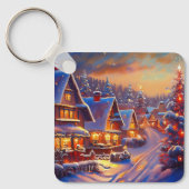 Winter Village Holiday Sleutelhanger (Voorkant)