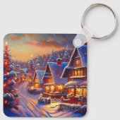 Winter Village Holiday Sleutelhanger (Achterkant)