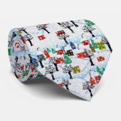 Winter Village Holiday Stropdas (Opgerold)