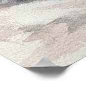 Winter Village Landschap Waterverf Print Poster (Hoek)