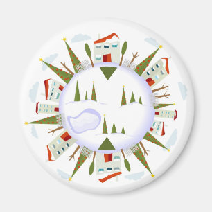 Winter Village Magneet