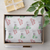 Winter Village Scene Merry Kerstry Tissuepapier (Geschenk)