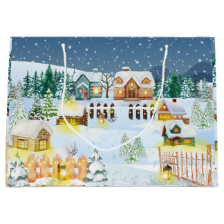 Winter Village Sfeer Groot Cadeauzakje
