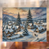 Winter Village Window Cling Raamsticker (Vel 2)