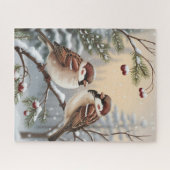 Winter Vogels Puzzel (Horizontaal)