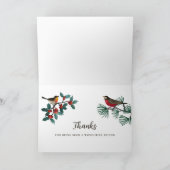 Winter Vogels Speciale Vriend Kerst Feestdagen Kaart (Binnen)