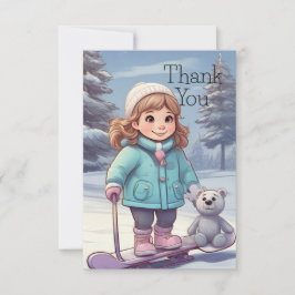 Winter vrienden  bedankkaart