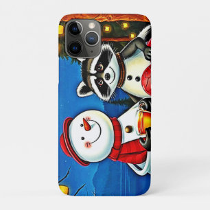 Winter Vrienden: Sneeuwman & Wasbeer Joy Design iPhone 11 Pro Hoesje