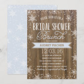 Winter-Vrijgezellenfeest Kaart (Voorkant / Achterkant)