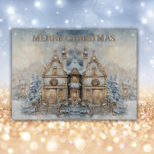 winter vrolijk kerstmonogram | groot snijplank