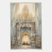  winter vrolijk kerstmonogram | theedoek (Verticaal)