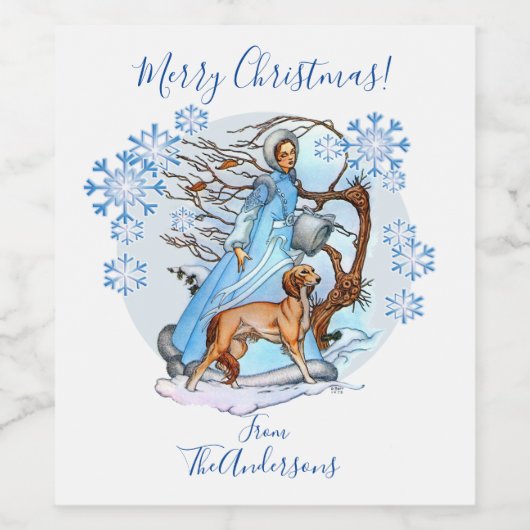 Winter Walk Wijn Etiket (Enkel label)