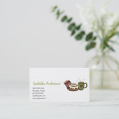 Winter Warmth ・ Cinnamon Roll Visitekaartje (Staand voorkant)