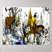 Winter Warrior en Moose Posters (Voorkant)
