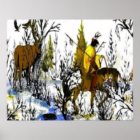 Winter Warrior en Moose Posters (Voorkant)