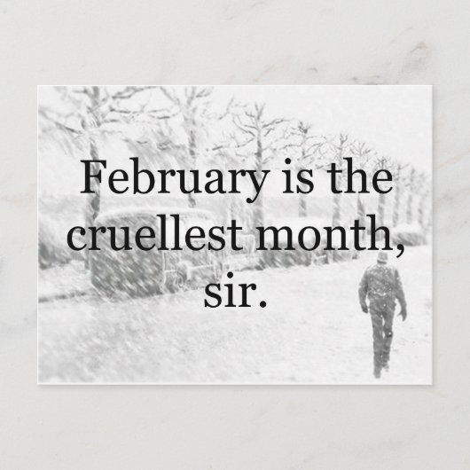 Winter Wasteland Briefkaart (Voorkant)