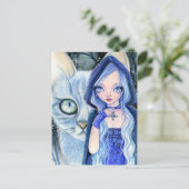 Winter Watcher - Briefkaart (Staand voorkant)