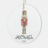 Winter Watercolor Nutcracker Soldier ornament (Links)