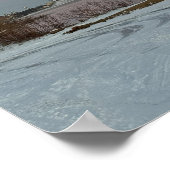 Winter Waterscape Sunset Poster (Hoek)