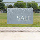 Winter Waterverf Blauw Nieuwe Wintercollectie Spandoek (Insitu)