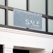 Winter Waterverf Blauw Nieuwe Wintercollectie Spandoek (Buitenkant Gebouw)