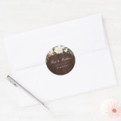 Winter waterverf bloeit bruiloft sticker (Envelop)