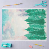 Winter Waterverf Evergreen Trees Decoupage Paper Tissuepapier (Craft)