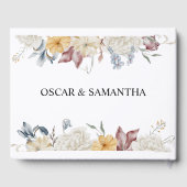 Winter Waterverf Flowers Gastenboek (Achterkant)