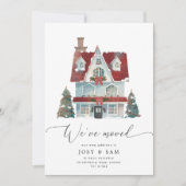 Winter We hebben verhuisde aankondiging (Voorkant)