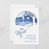 Winter we verhuisd aankondiging (Voorkant / Achterkant)