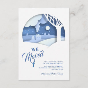 Winter We verhuisde aankondiging