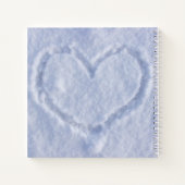 Winter Weddenschap Aangepaste foto gastboek Notitieboek (Achterkant)