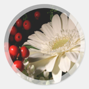 Winter Weddenschap en feestzegel Ronde Sticker