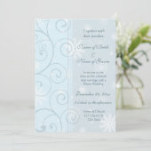 Winter Weddenschap Fotokaarten Kaart (Staand voorkant)