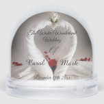 Winter Wedding Anniversary Gift<br><div class="desc">Personalized keepsake for a Winter Wonderland Wedding.
Old School Swans on the front and personalized Information such as Names and Date on the back.

This gift can be for a Winter Wedding or Christmas Wedding or Wedding Anniversary!</div>