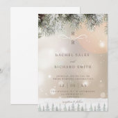 Winter Wedding Invitation (Devant / Derrière)